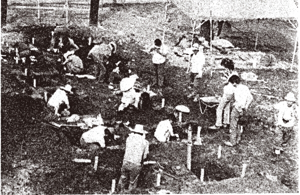 昭和40年代 恵比寿神社跡地発掘作業